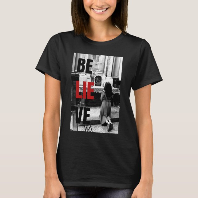 Anti Religion  Antichrist Satan Atheist  No God T-Shirt (Front)