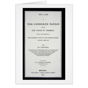 Anti-removal tract, by Cherokee Nation, in reponse