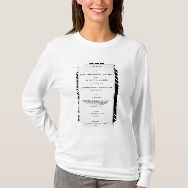 Anti-removal tract, by Cherokee Nation, in reponse T-Shirt (Front)