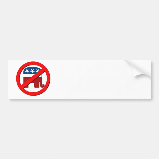Anti-Republican- Fight the Right Bumper Sticker (Front)
