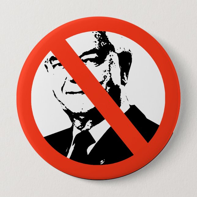 ANTI-ROBERT BYRD 10 CM ROUND BADGE (Front)