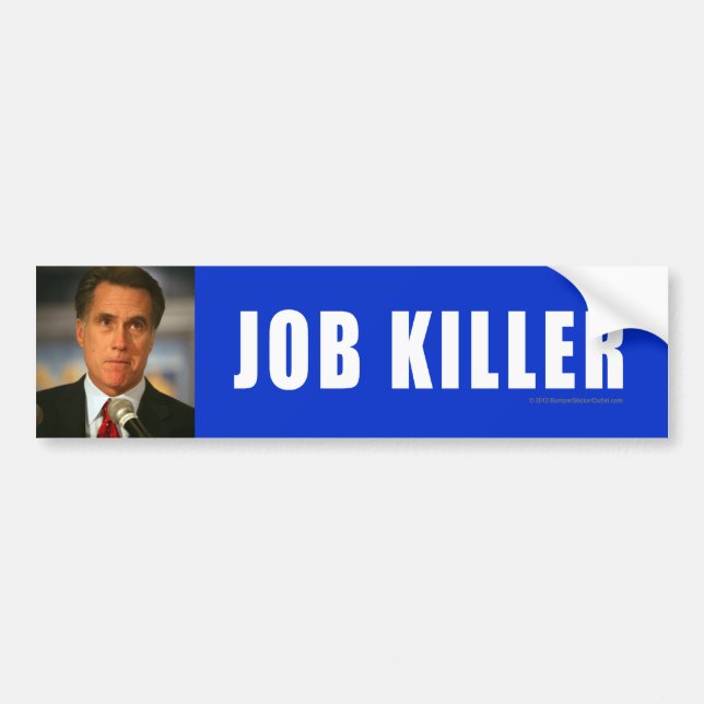 Anti-Romney sticker Killer (Front)