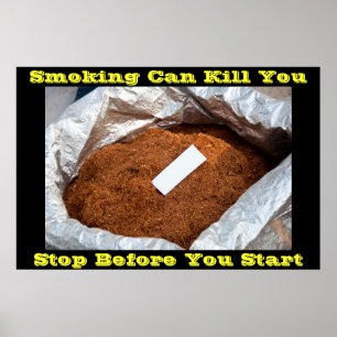 anti smoking posters on Grey