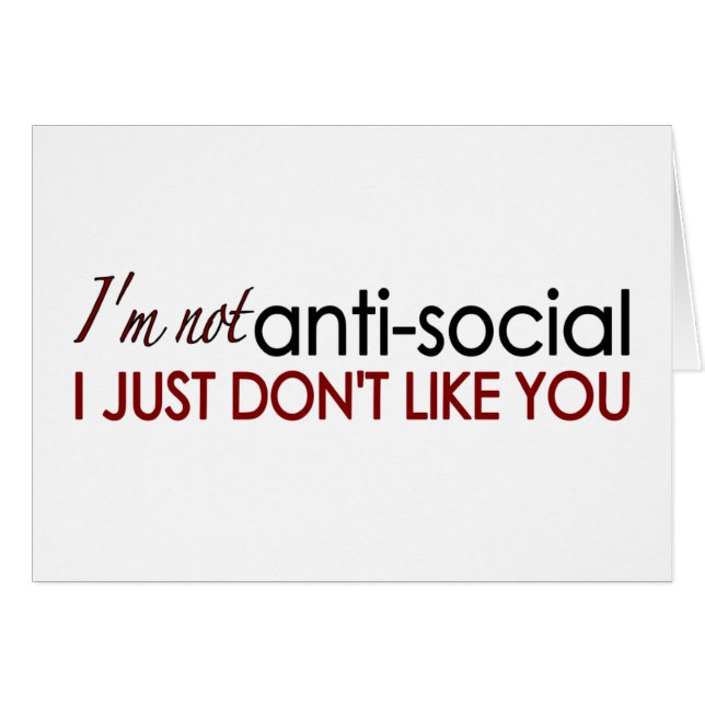 Anti-Social (Front Horizontal)