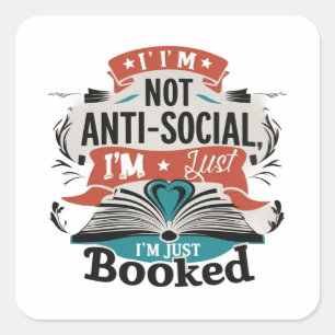 Anti-Social Booked Sticker