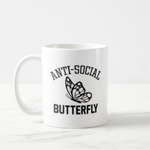 Anti-Social Butterfly Coffee Mug