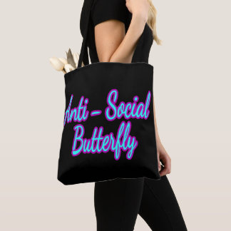 Anti-Social Butterfly  Tote Bag