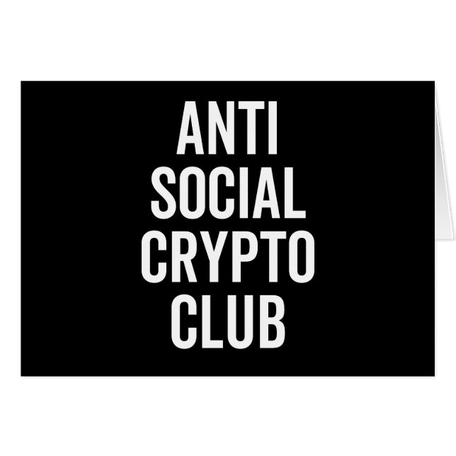 Anti Social Crypto Club (Front Horizontal)