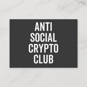 Anti Social Crypto Club Business Card