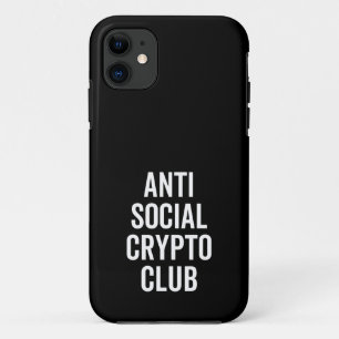 Anti Social Crypto Club Case-Mate iPhone Case