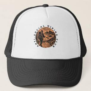 Anti-Social Hiking Club Graphic Trucker Hat