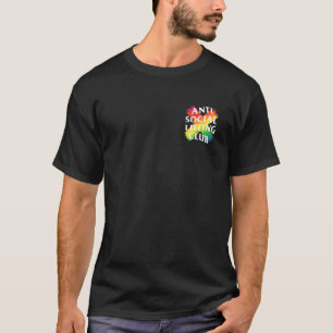 Anti Social Lifting Club Crossed Out Rainbow (Fron T-Shirt