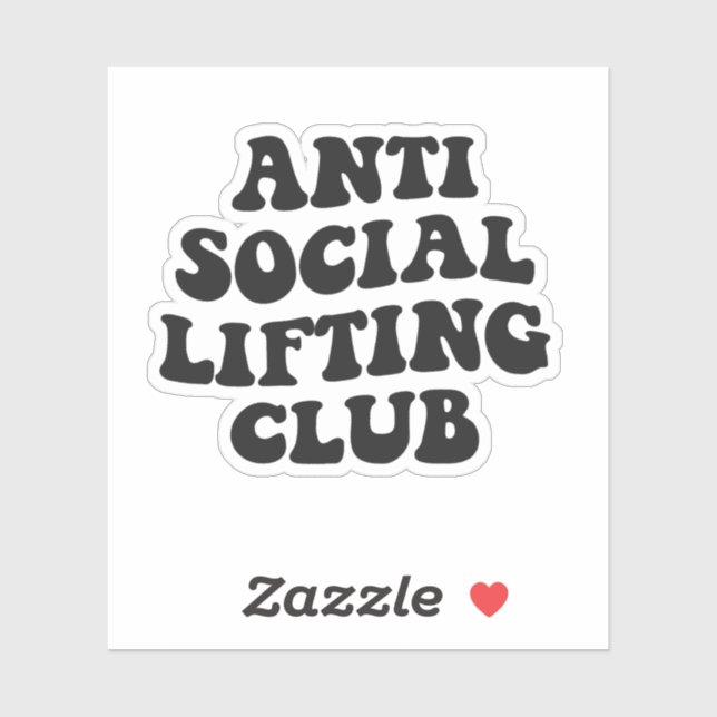 Anti Social Lifting Club Funny Gym Fitness Lover (Sheet)