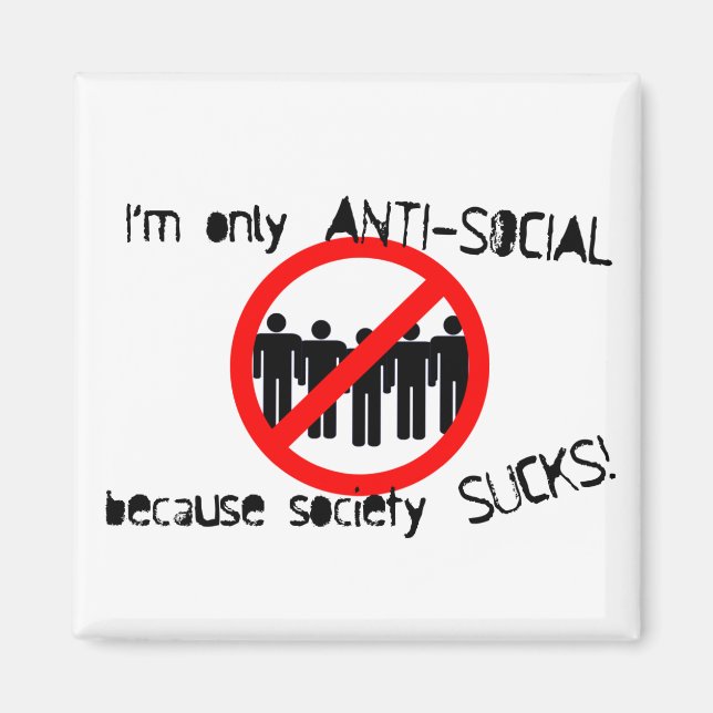 Anti-Social Magnet (Front)