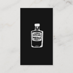 Anti Social Media Poison Side Effects Internet Business Card