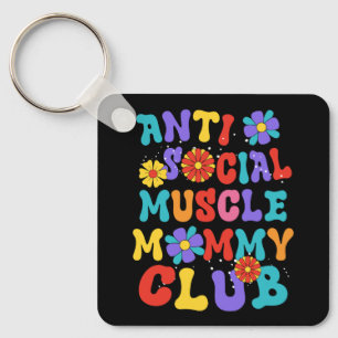 Anti Social Muscle Mommy Club Groovy Pump Cover Gy Key Ring
