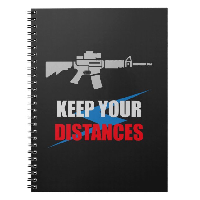 Anti Social Rifle Humor Notebook (Front)
