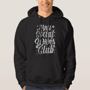 Anti Social Wives Club  Retro  Raglan Baseball Hoodie