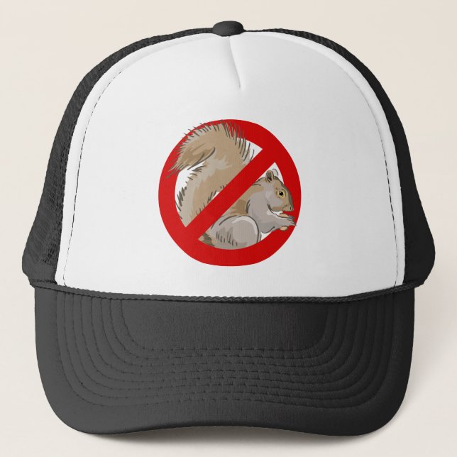 Anti-Squirrel Trucker Hat (Front)
