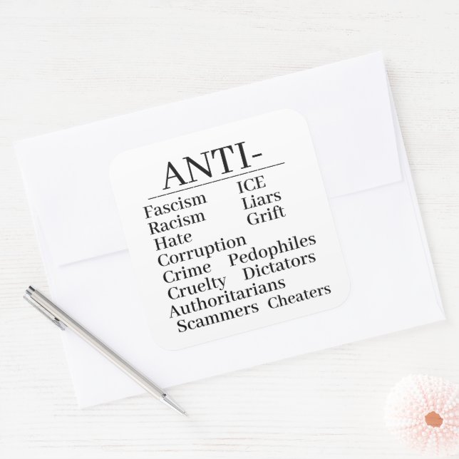 Anti- Sticker (Envelope)