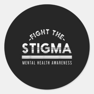 Anti - Stigma Mental Health Awareness  Classic Round Sticker