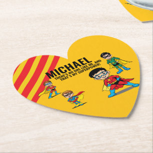 ANTI-STRESS KIDS HERO SUPERHERO POWER PAPER COASTER