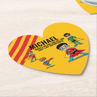 ANTI-STRESS KIDS HERO SUPERHERO POWER PAPER COASTER