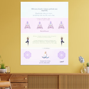 ANTI-Stress with every breath I choose gratitude Canvas Print