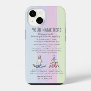 ANTI-Stress YOGA CHAKRA PEACE GRATITUDE iPhone 14 Case