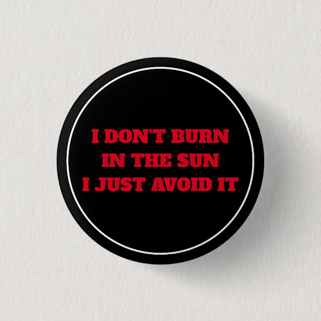 Anti-Sun 3 Cm Round Badge (Front)