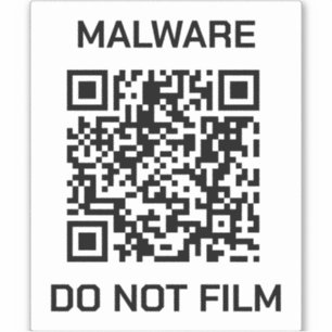Anti-Surveillance Shield Sticker - Malware Warning