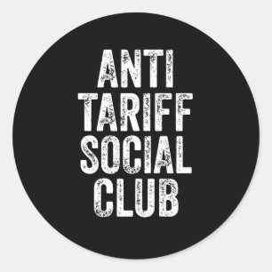 Anti Tariff Social Club Classic Round Sticker