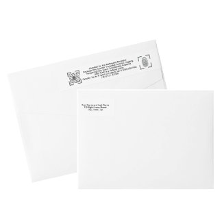 Anti-Theft White Envelope Label – Return Mail 