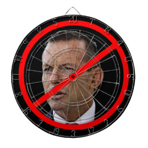 Anti Tony Abbot. Australian Political leader. Dartboard