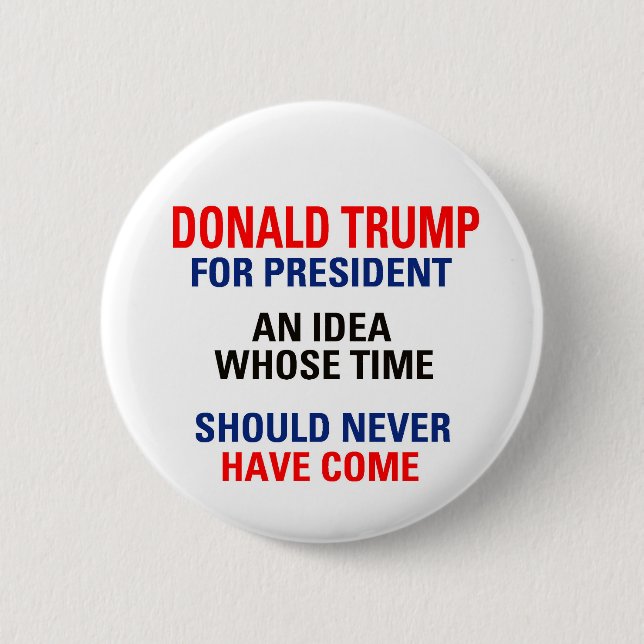 Anti-Trump 6 Cm Round Badge (Front)