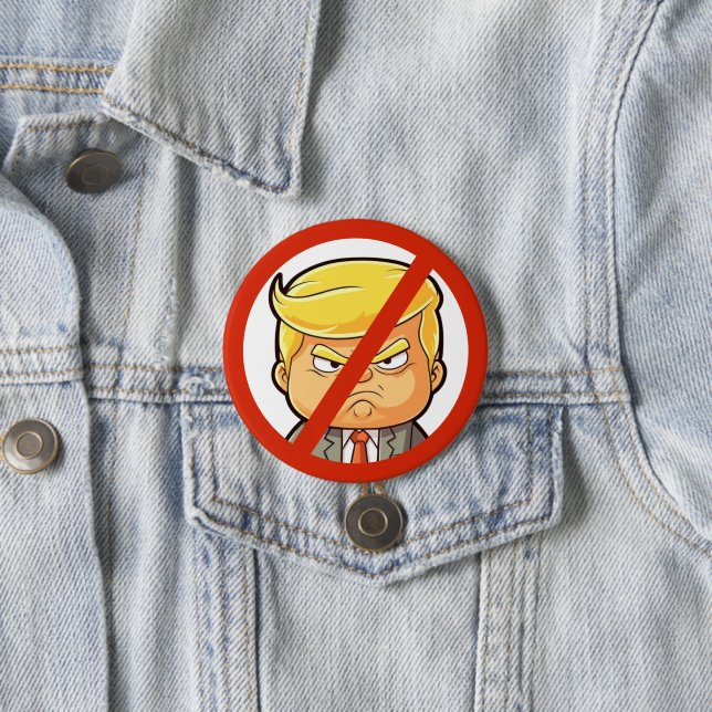 Anti-Trump  7.5 Cm Round Badge (In Situ)
