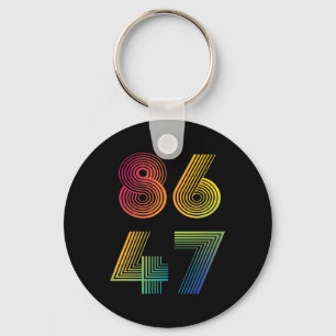 Anti Trump 8647 86 47 Impeach 47 Anti-trump Presid Key Ring