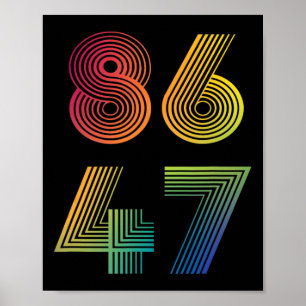 Anti Trump 8647 86 47 Impeach 47 Anti-trump Presid Poster