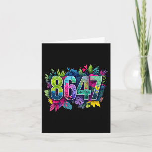 Anti Trump 8647 Floral Resist 86 47 Impeach Trump Card