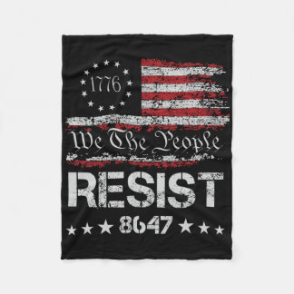 Anti Trump 8647 Resist Impeach Trump Impeach 47 86 Fleece Blanket