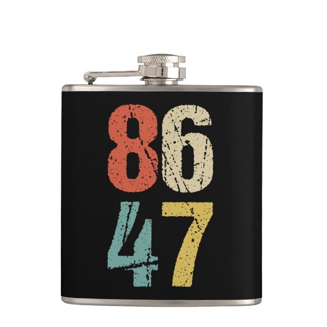 Anti-Trump - 86 47 I Hip Flask (Front)