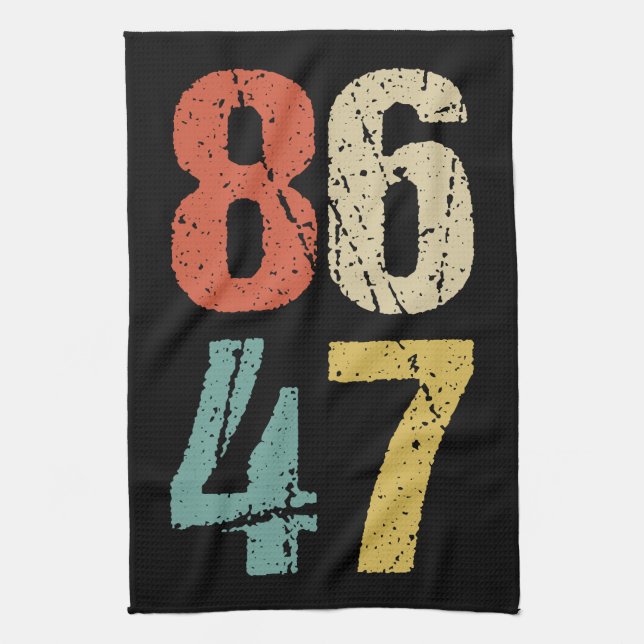 Anti-Trump - 86 47 I Tea Towel (Vertical)