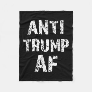 Anti Trump Af Funny Impeach Him President Fleece Blanket
