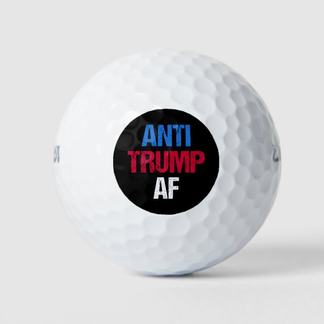 Anti-Trump AF I Golf Balls (Front)