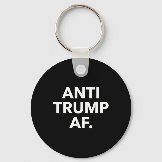 Anti Trump Af  Key Ring (Front)