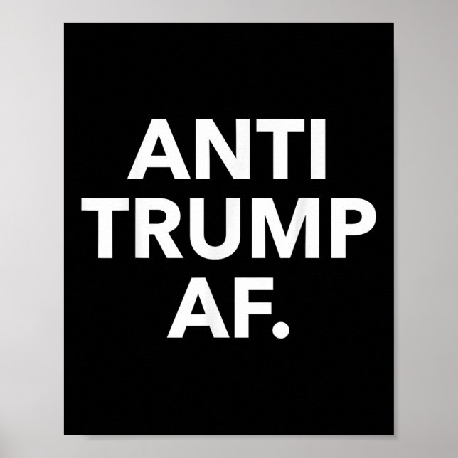 Anti Trump Af  Poster (Front)