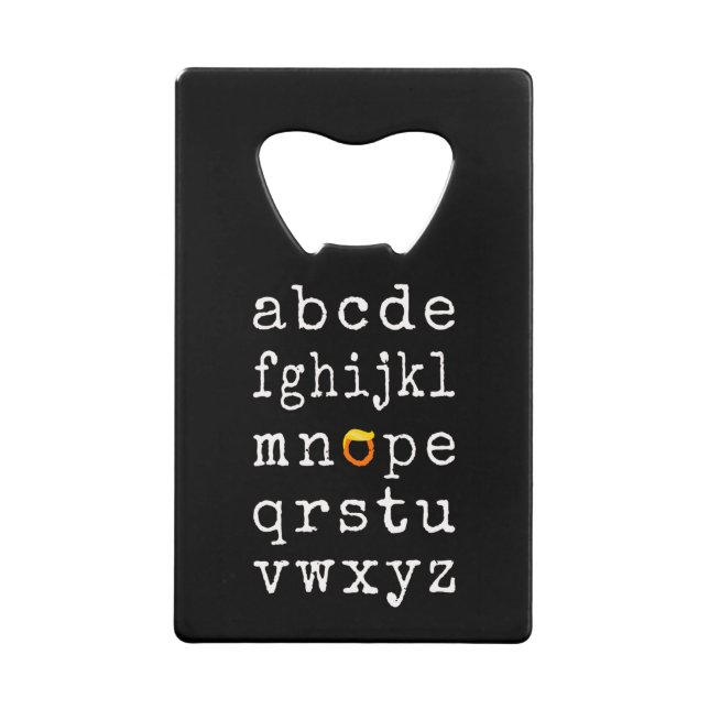 Anti-Trump Alphabet - Nope V (Front)