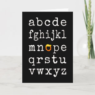 Anti-Trump Alphabet - Nope V Card
