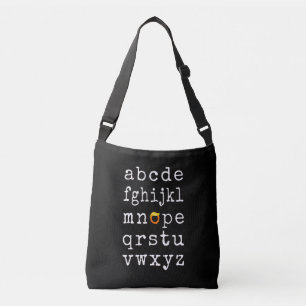 Anti-Trump Alphabet - Nope V Crossbody Bag