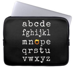 Anti-Trump Alphabet - Nope V Laptop Sleeve